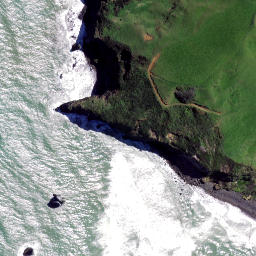Satellite imagery of Ngatutura Point, NZ