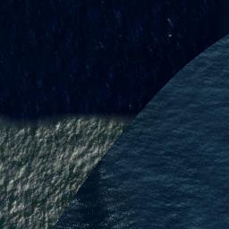 Satellite imagery of Cape Runaway, NZ