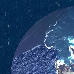 Satellite imagery of Lottin Point (Wakatiri), NZ