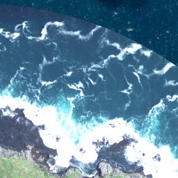 Satellite imagery of Lottin Point, NZ