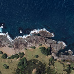 Satellite imagery of Potikirua Point, NZ