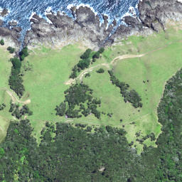 Satellite imagery of Hukanui Point, NZ