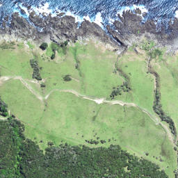 Satellite imagery of Hukanui Point, NZ