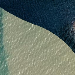 Satellite imagery of Kopongatahi Point, NZ