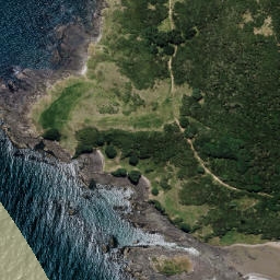 Satellite imagery of Kopongatahi Point, NZ