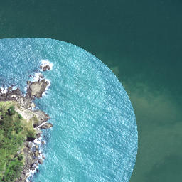 Satellite imagery of Haupara Point, NZ