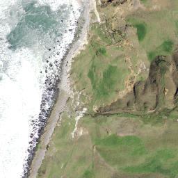 Satellite imagery of Otehe (Crayfish Point), NZ