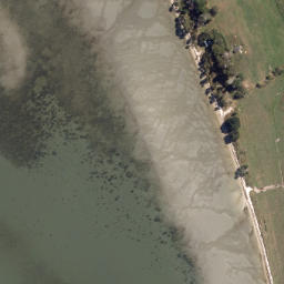 Satellite imagery of Matakana Point (Flax Point), NZ