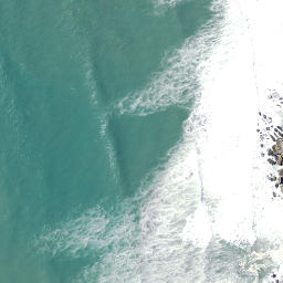 Satellite imagery of Otehe (Crayfish Point), NZ