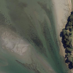 Satellite imagery of Matakana Point (Flax Point), NZ