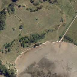 Satellite imagery of Matakana Point (Flax Point), NZ