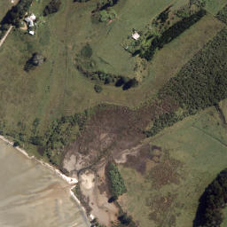 Satellite imagery of Matakana Point (Flax Point), NZ