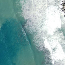 Satellite imagery of Otehe (Crayfish Point), NZ