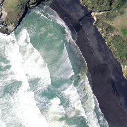 Satellite imagery of Otehe (Crayfish Point), NZ