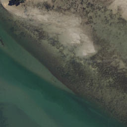 Satellite imagery of Matakana Point (Flax Point), NZ