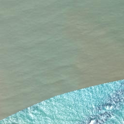 Satellite imagery of Maruhou Point, NZ