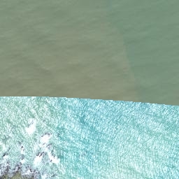 Satellite imagery of Maruhou Point, NZ