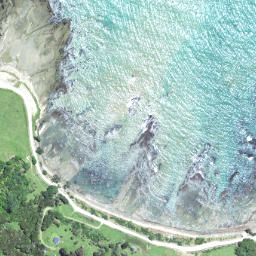 Satellite imagery of Maruhou Point, NZ