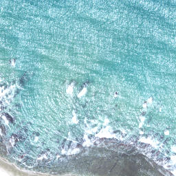 Satellite imagery of Wharariki Point, NZ