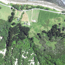 Satellite imagery of Wharariki Point, NZ