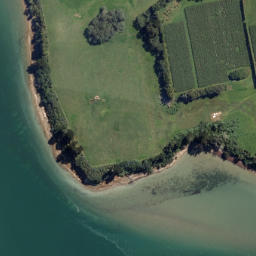 Satellite imagery of Opunui Point, NZ
