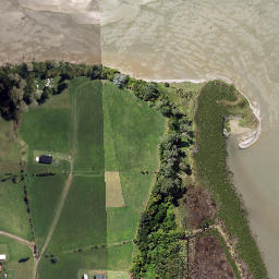 Satellite imagery of Oikimoke Point, NZ