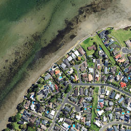 Satellite imagery of Tilby Point, NZ
