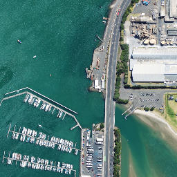 Satellite imagery of Whareroa Point, NZ
