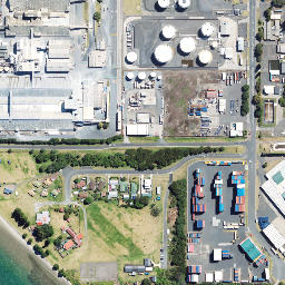 Satellite imagery of Whareroa Point, NZ