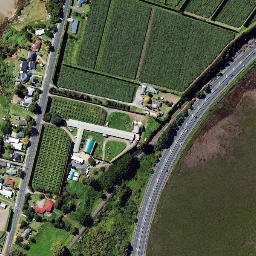 Satellite imagery of Oruamatua Point, NZ