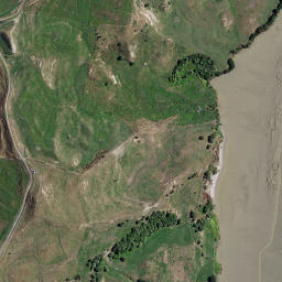 Satellite imagery of Motukokako Point, NZ