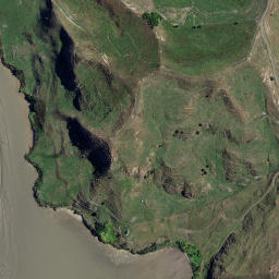 Satellite imagery of Motukokako Point, NZ