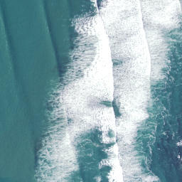 Satellite imagery of Te Kaha Point (Mussel Rocks), NZ