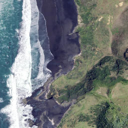 Satellite imagery of Te Kaha Point (Mussel Rocks), NZ