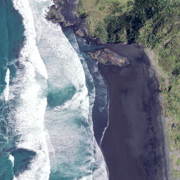 Satellite imagery of Te Kaha Point (Mussel Rocks), NZ