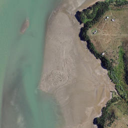 Satellite imagery of Hauraki Point, NZ