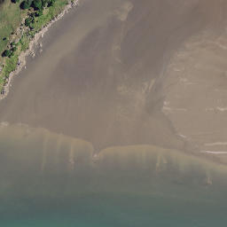 Satellite imagery of Motukokako Point, NZ