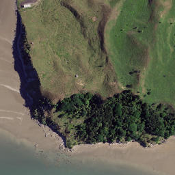 Satellite imagery of Motukokako Point, NZ