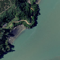 Satellite imagery of Marotaka Point, NZ