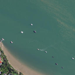 Satellite imagery of Motukokako Point, NZ