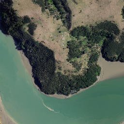 Satellite imagery of The Finger, NZ