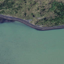 Satellite imagery of Rangitoto Point, NZ