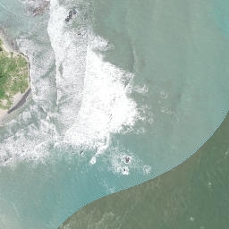 Satellite imagery of Whakariki Point, NZ