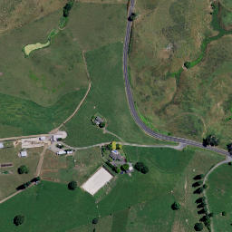Satellite imagery of Hobbiton Movie Set, NZ