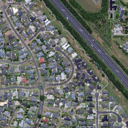 Satellite imagery of cairn, NZ