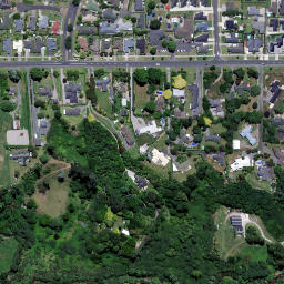 Satellite imagery of cairn, NZ