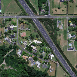 Satellite imagery of cairn, NZ
