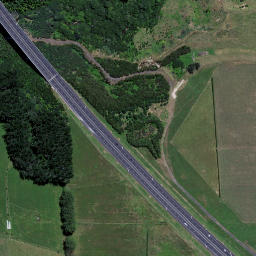 Satellite imagery of cairn, NZ