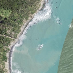 Satellite imagery of Koutuamoa Point, NZ