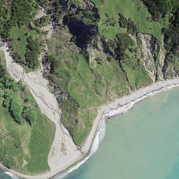 Satellite imagery of Matahau Point, NZ